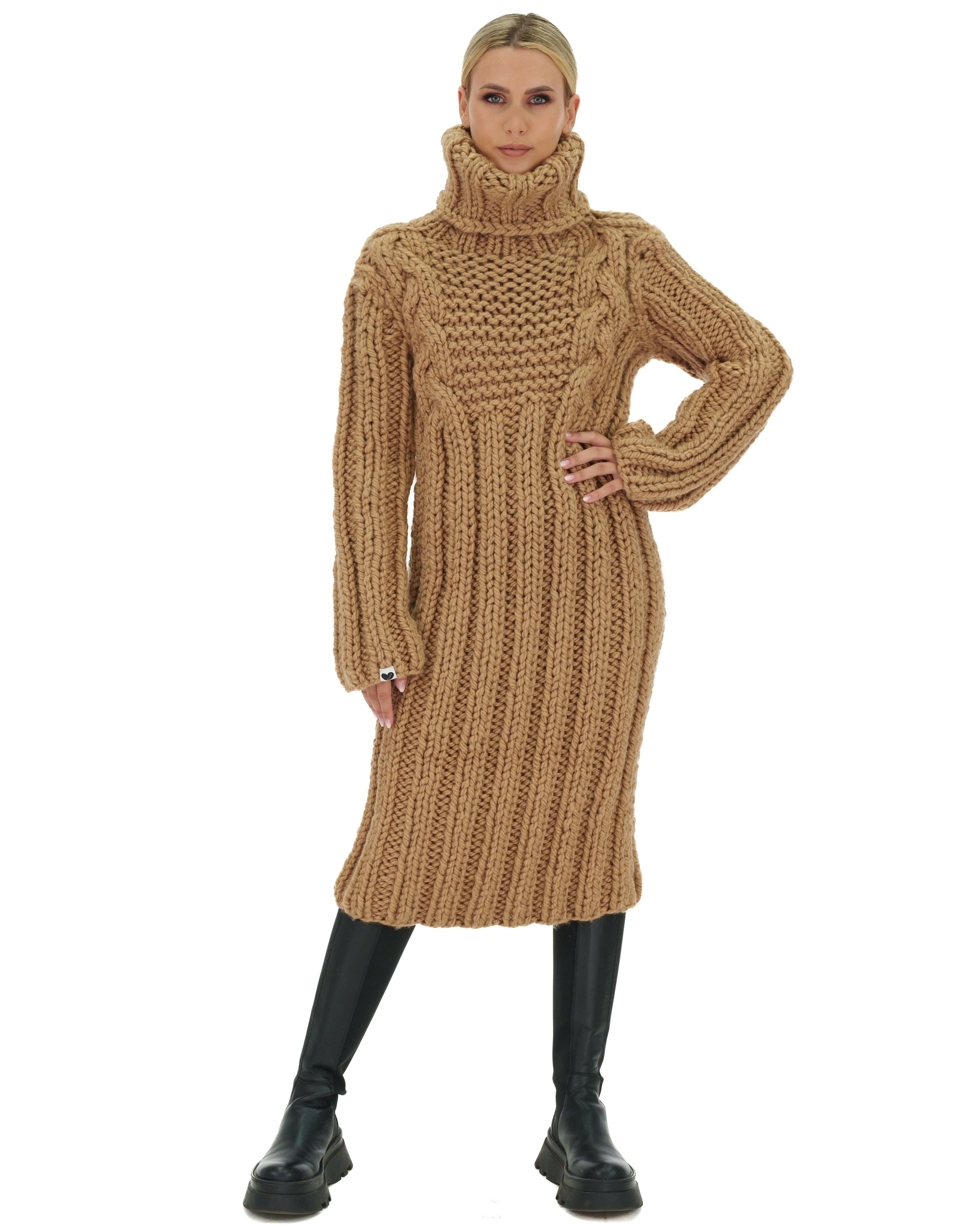 Cable Midi Sweater Dress – Mumshandmade