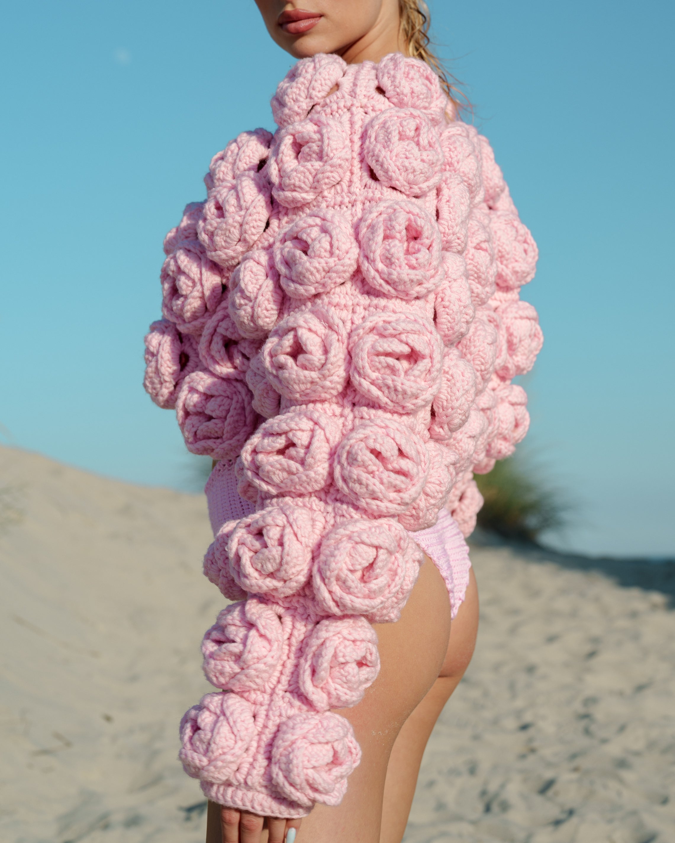 Handmade Rose Cardigan