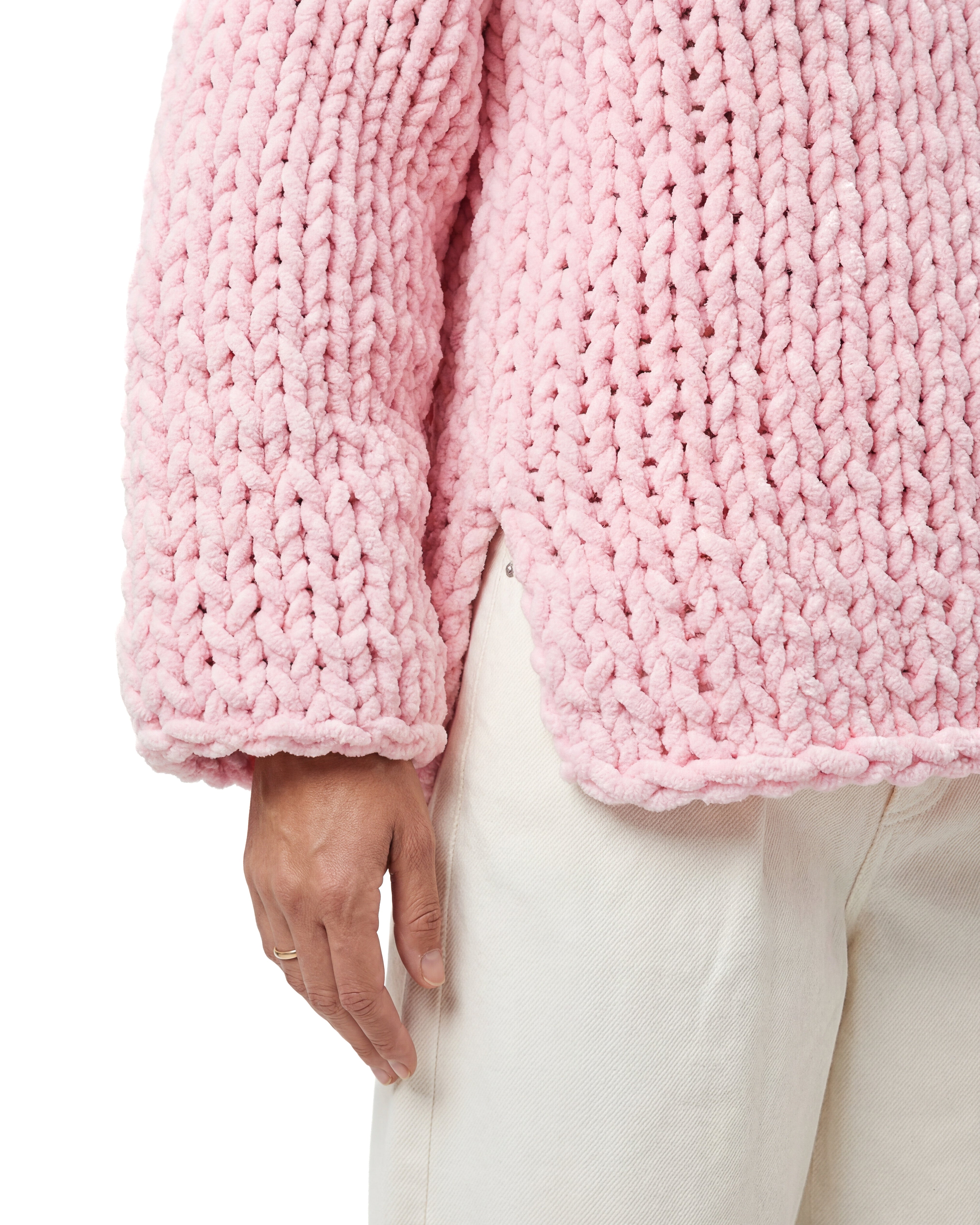 Plush V-neck Sweater