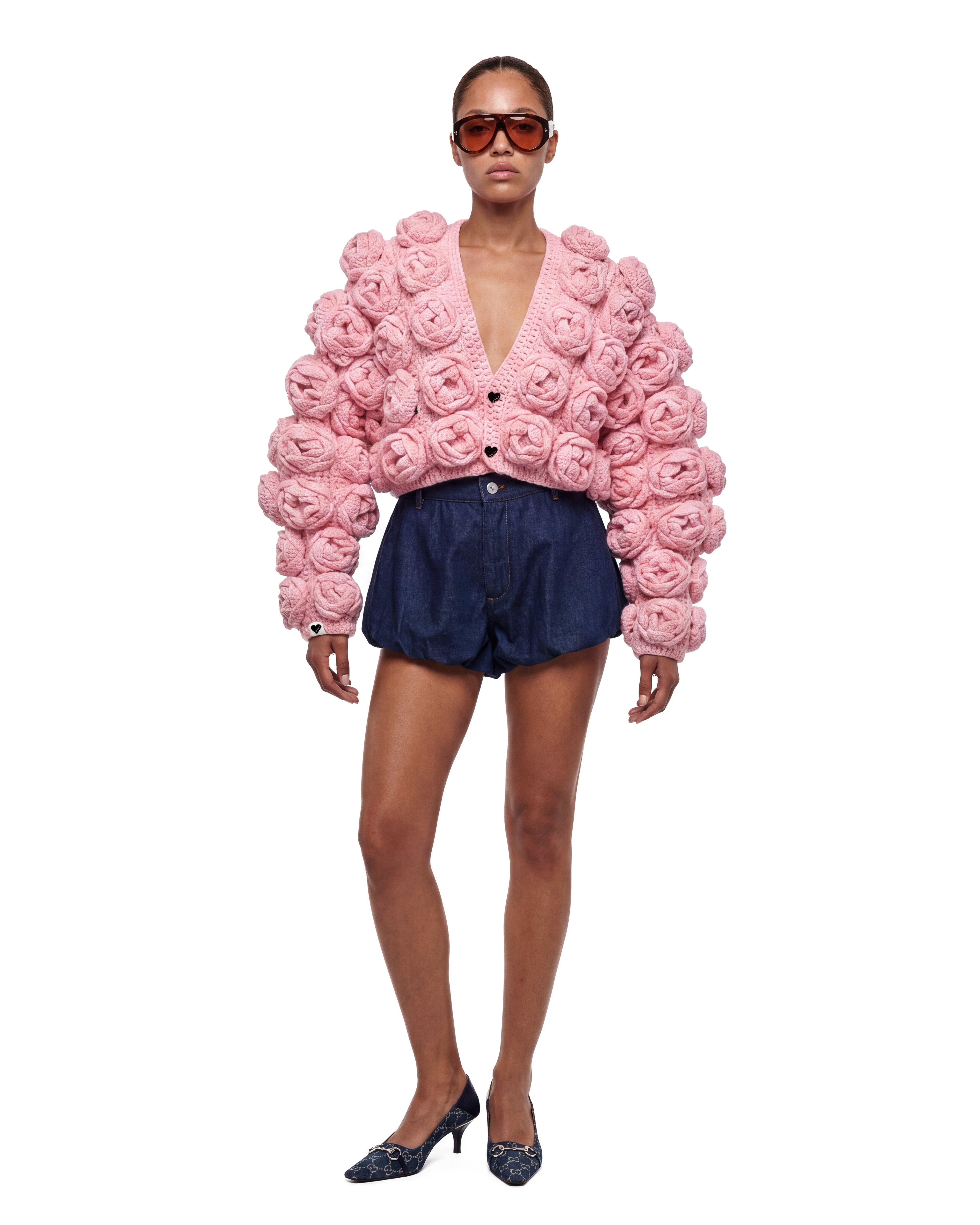 Handmade Rose Cardigan