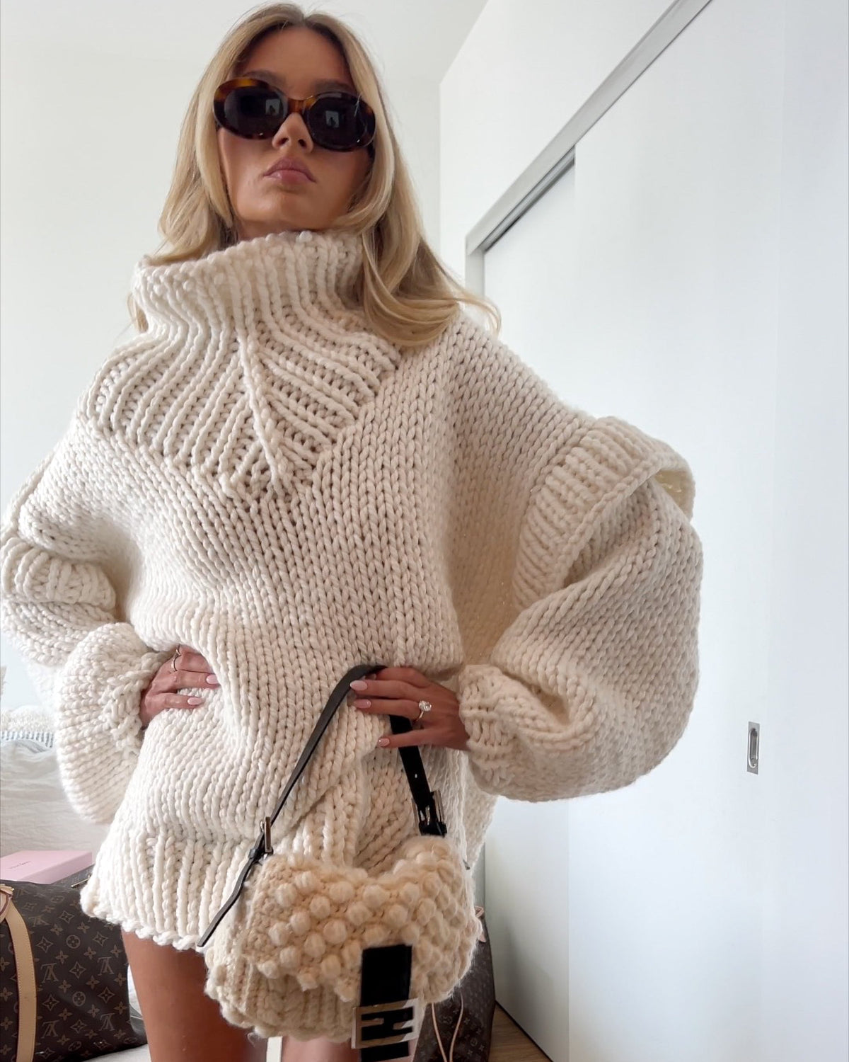 The White Oversized Turtleneck Sweater Is Back
