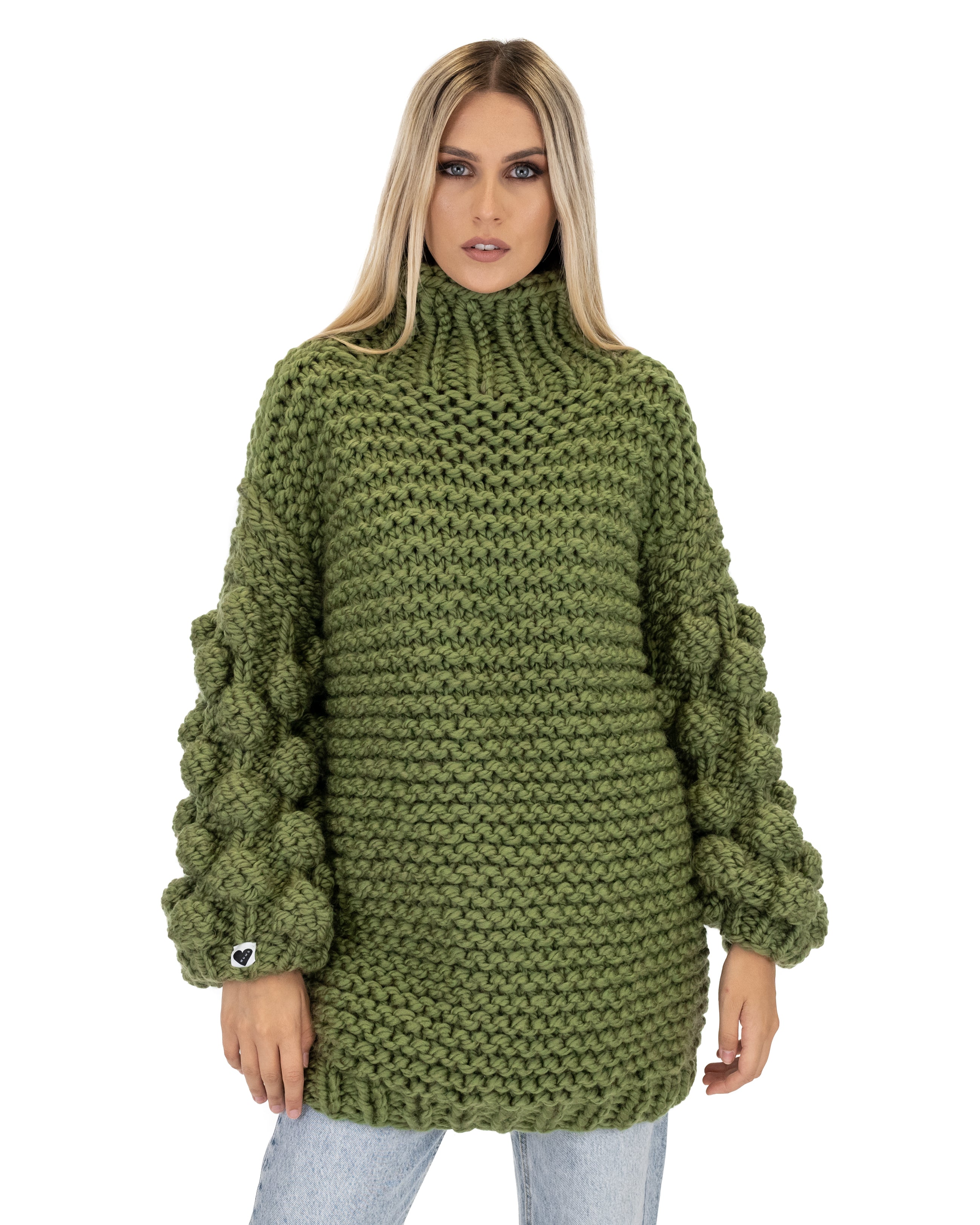 Bubble Sleeve Sweater Mumshandmade