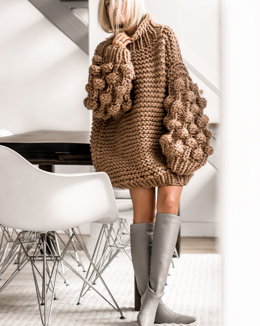 Bubble Sleeve Sweater