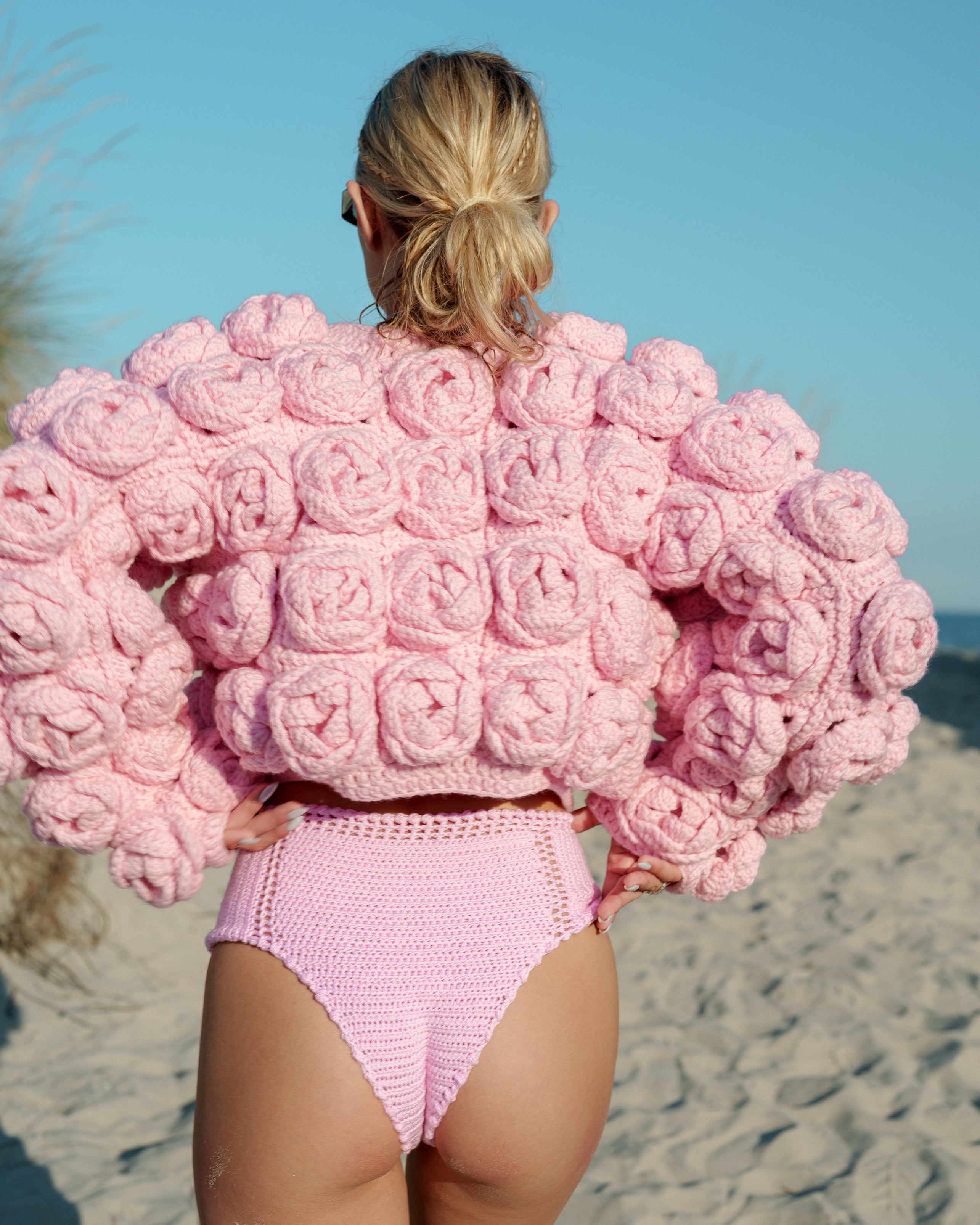 Handmade Rose Cardigan