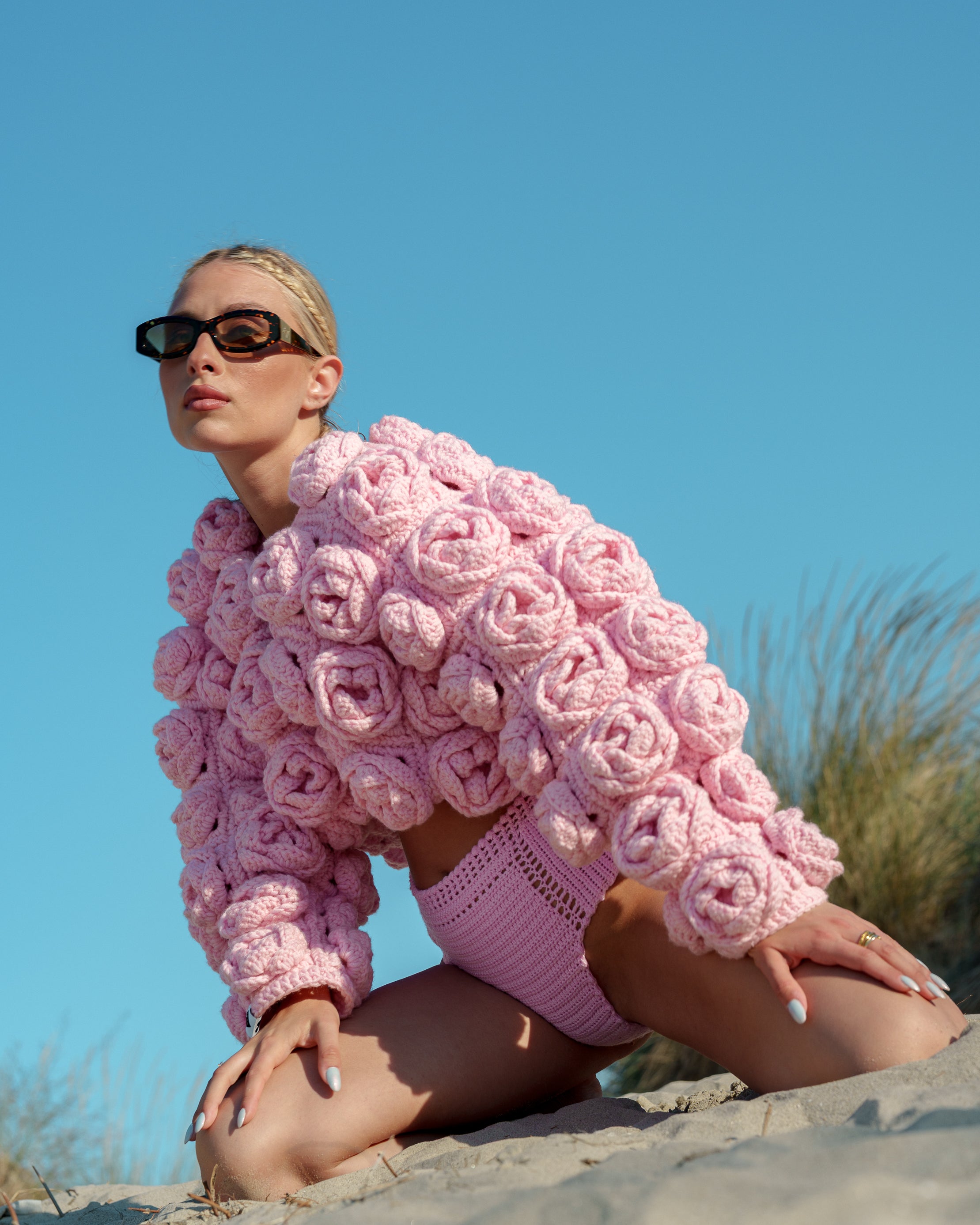 Handmade Rose Cardigan