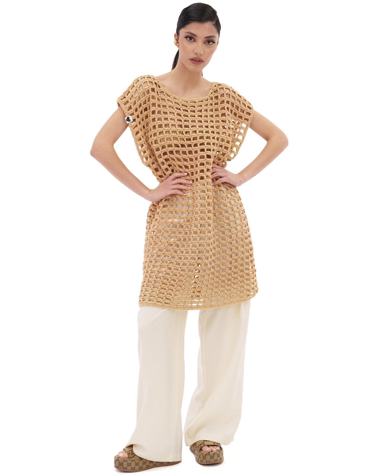 Crochet Net Dress Mumshandmade