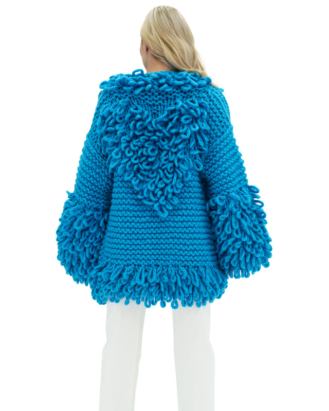 Cyan Blue Cardigan