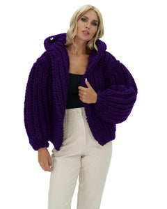 Ariana Grande Hooded Chunky Cardigan Mumshandmade