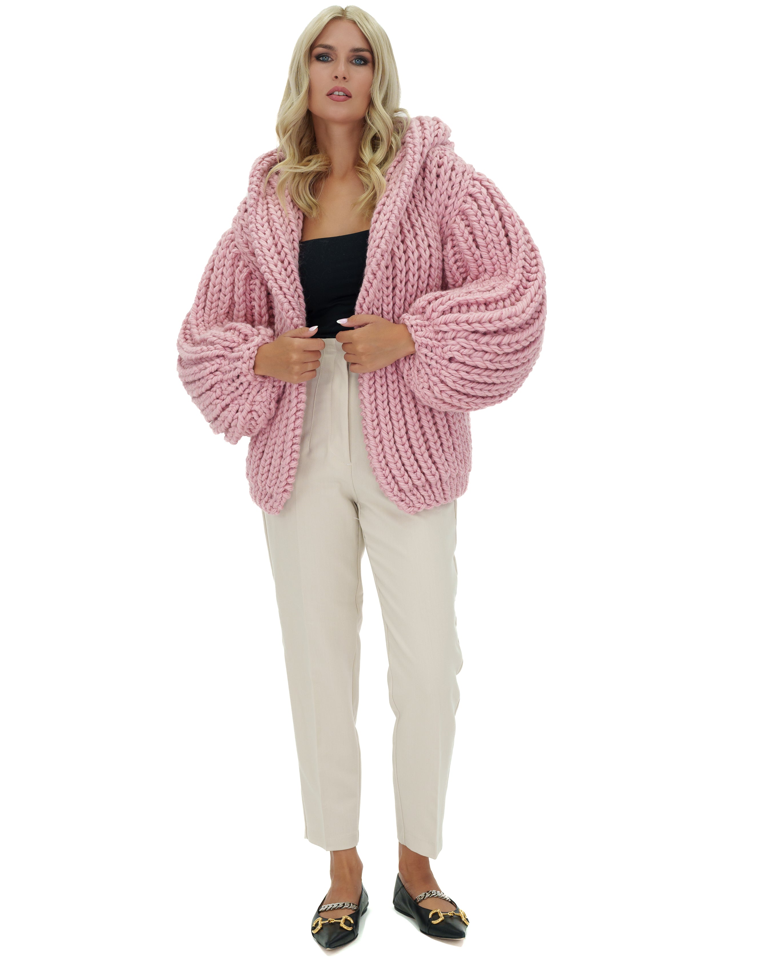 Ariana Grande Hooded Chunky Cardigan – Mumshandmade
