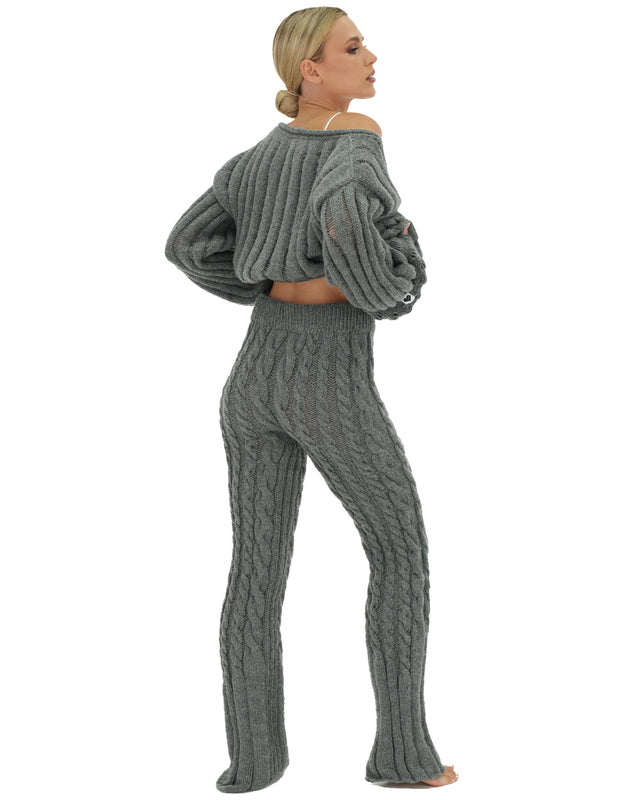 Loungewear Sets Womens Knitted Loungewear Tracksuit Set Womens