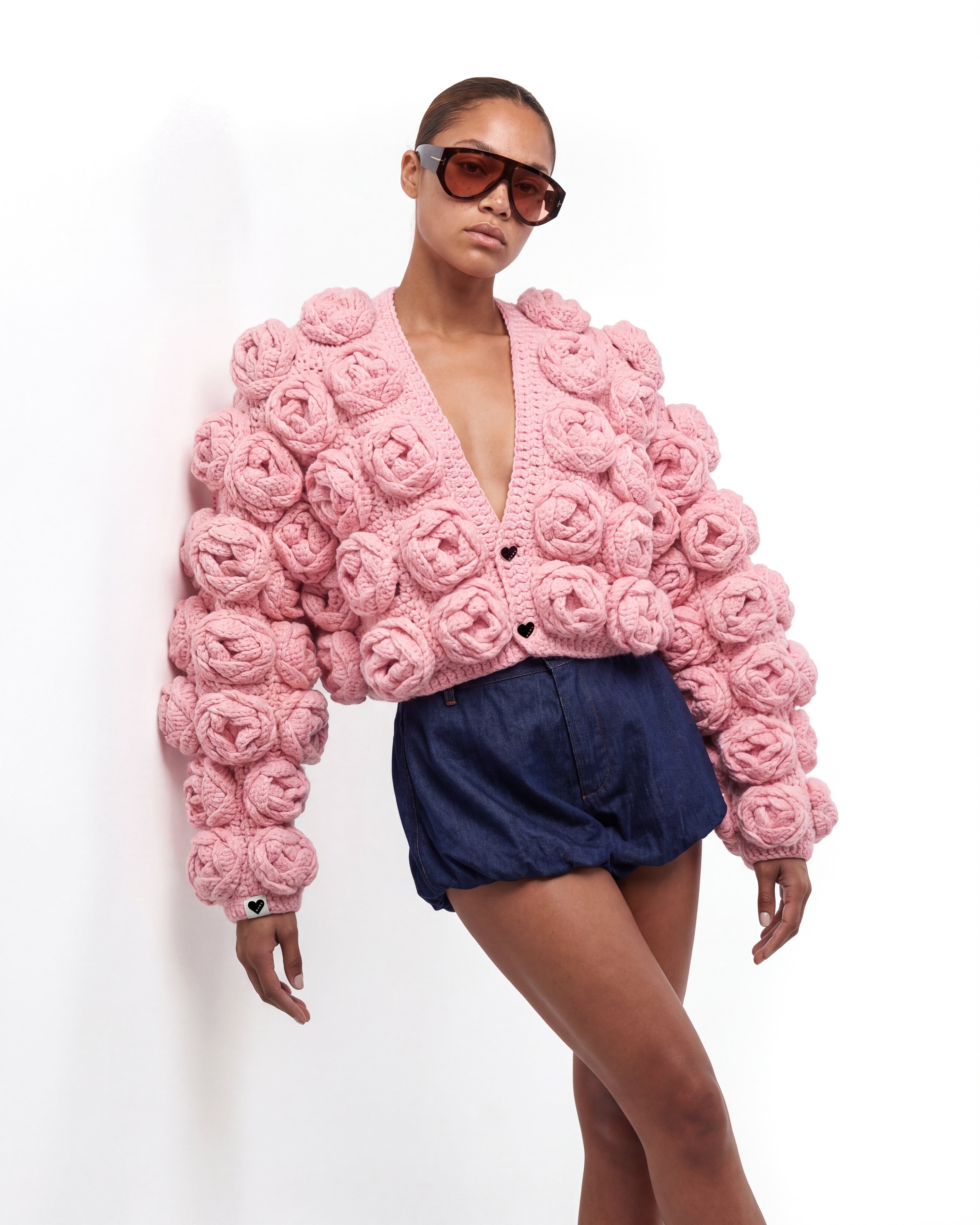 Handmade Rose Cardigan