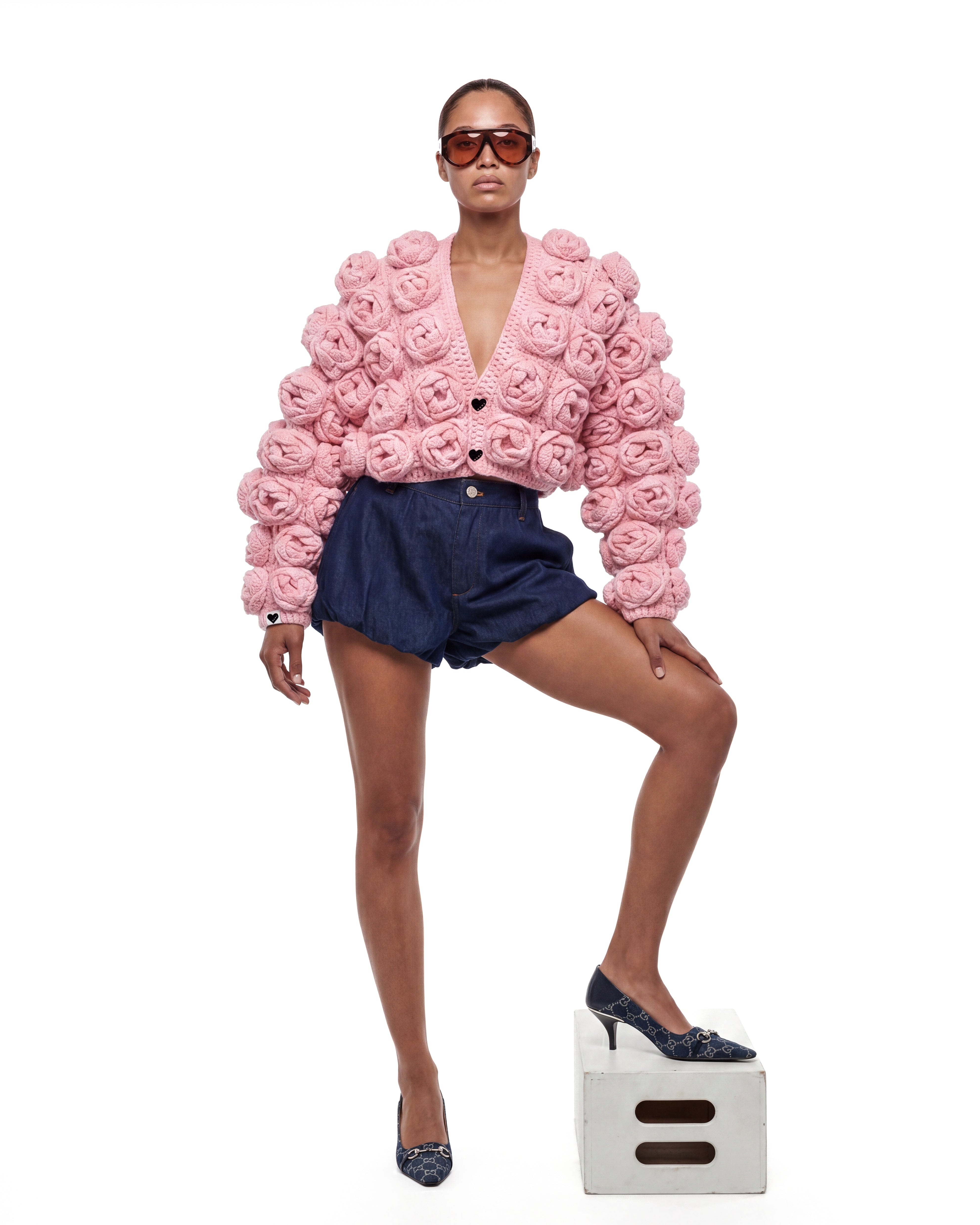 Handmade Rose Cardigan