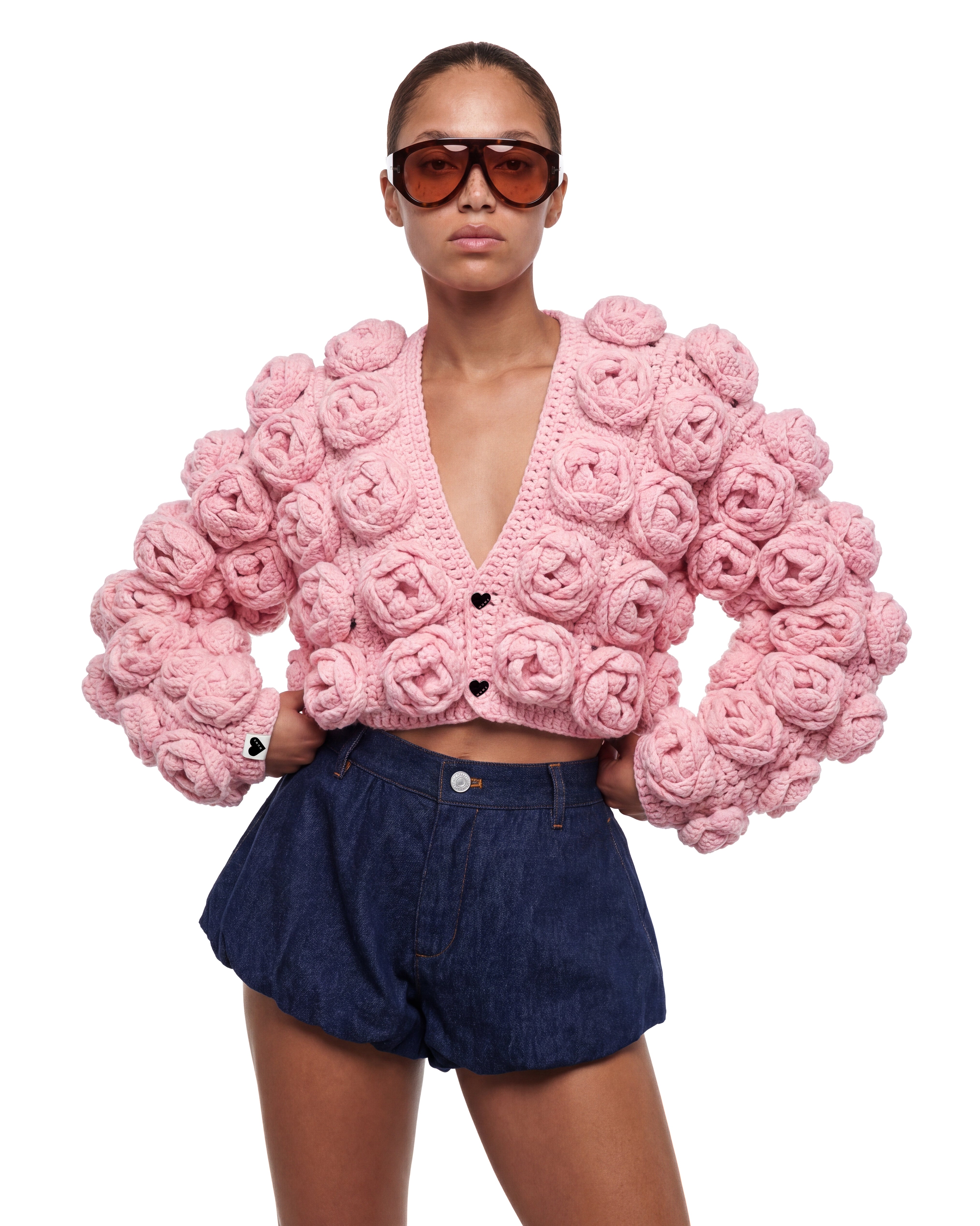 Handmade Rose Cardigan