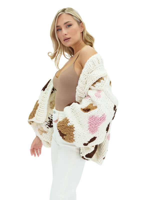 Cow Chunky Cardigan